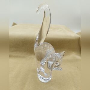 Classic Halloween Cat By Chalet Crystal Handcrafted Paperweight Figurine